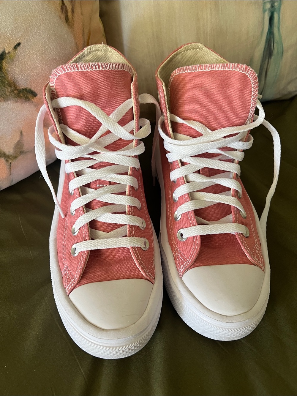 Converse All Star High Top Sneakers - Coral Pink